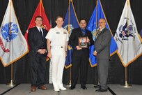 IMAGE: Emil Jimenez-Brea is presented the Award of Excellence for Systems Engineering and Integration at Naval Surface Warfare Center Dahlgren Division's annual awards ceremony, Apr. 26 at the Fredericksburg Expo and Conference Center.

The Award of Excellence for Systems Engineering and Integration was established to recognize individuals who have made a notable and significant impact to NSWCDD through their outstanding performance in systems engineering and integration.
