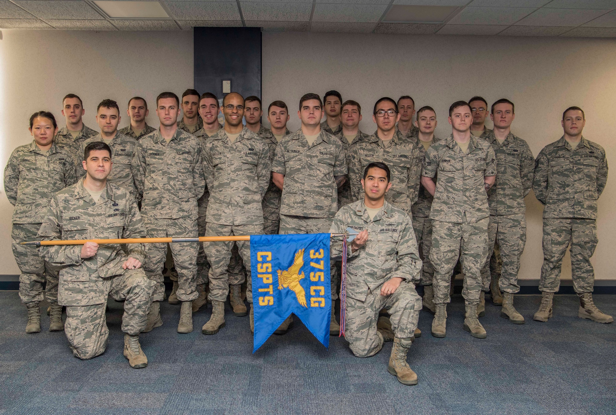 The 375th Communications Support Squadron supports the 375th Air Mobility Wing in its global reach mission by providing, command, control, communications and computer support to the Department of Defense, United States Transportation Command, Air Mobility Command, 18th Air Force and others worldwide. The 375th CSPTS is comprised of five flights: Information Assurance, Software Engineering, Mobility Operations, Major Command/Air Force Forces Communications Coordination Center and Software Verification. (U.S. Air Force photo by Senior Airman Melissa Estevez)