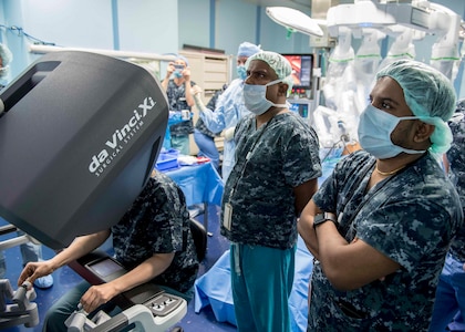 Robot-assisted surgery a first aboard USNS Mercy and in Sri Lanka