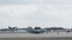 A Japan Air Self-Defense Force F-2 takes flight while a U.S. Air Force F-16 Fighting Falcon taxis on the flight line in preparation for dissimilar air combat tactics operations at Misawa Air Base, Japan, April 12, 2018. DACT is performed between the Japan Air Self-Defense Force and U.S. forces monthly to share knowledge and experience and build camaraderie. (U.S. Air Force photo by Airman 1st Class Collette Brooks)