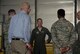 U.S. Air Force Brig. Gen. Jeffrey C. Bozard, the 5th Air Force vice commander, speaks with Team Misawa members during his tour at Misawa Air Base, Japan, May 1, 2018. During his tour, he listened to Team Misawa service members and their stories while learning what makes their career fields so unique to 5th AF and the Indo-Pacific as a whole. (U.S. Air Force photo by Airman 1st Class Collette Brooks)