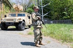 A Soldier, from D Company, 175th Infantry Regiment, Maryland National Guard, guards a downed cell tower as part of Vigilant Guard 18 on May 8, 2018 in Sykesville, Maryland. The downed cell tower represents a portion of Vigilant Guard’s various real-world scenarios designed to prepare soldiers and emergency personnel for a potential hurricane landfall.


A Soldier, from D Company, 175th Infantry Regiment, Maryland National Guard, guards a downed cell tower as part of Vigilant Guard 18 on May 8, 2018 in Sykesville, Maryland. The downed cell tower represents a portion of Vigilant Guard’s various real-world scenarios designed to prepare soldiers and emergency personnel for a potential hurricane landfall.