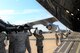 Service members unload patients during an aeromedical evacuation from Ramstein Air Base, Germany, to Joint Base Andrews, Md., April 26, 2018. Missions transport sick or injured patients to the U.S. from around the world. (U.S. Air Force photo by Karina Luis)