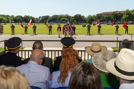 U.S. Army Old Guard Fife and Drum Corps perform during the annual Military Appreciation Weekend May 6, 2017 at Joint Base San Antonio-Fort Sam Houston, Texas. U.S. Army North and JBSA hosted the two-day event, which featured music, family activities, and various military demonstrations. This year, the appreciation weekend also commemorated the 300th anniversary for the city of San Antonio. (U.S. Air Force photo by Ismael Ortega / Released)