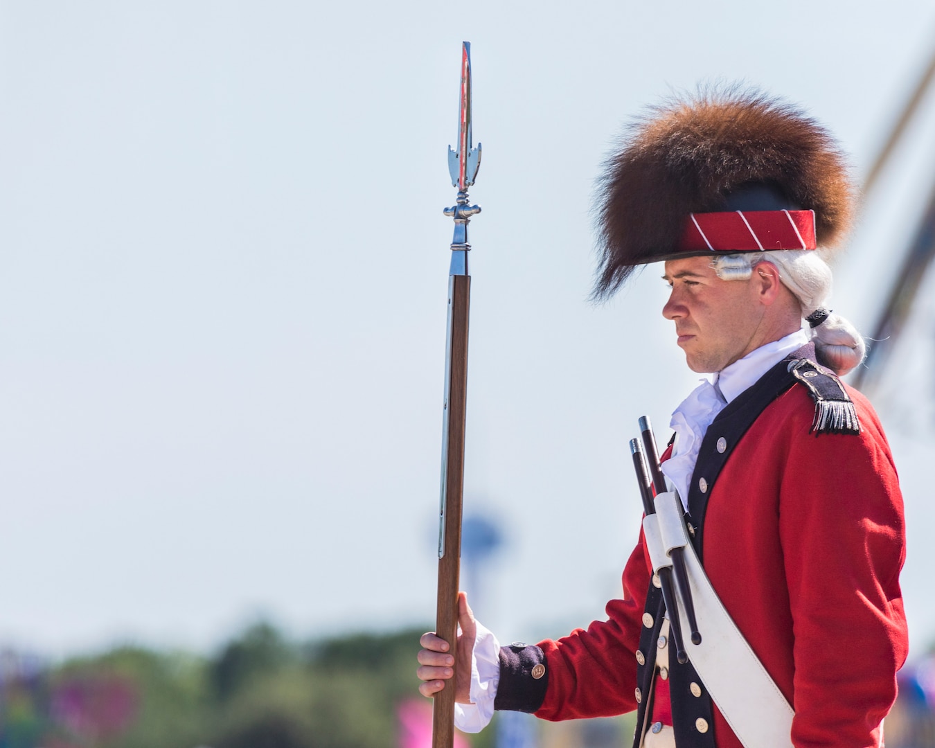 U.S. Army Old Guard Fife and Drum Corps perform during the annual Military Appreciation Weekend May 6, 2017 at Joint Base San Antonio-Fort Sam Houston, Texas. U.S. Army North and JBSA hosted the two-day event, which featured music, family activities, and various military demonstrations. This year, the appreciation weekend also commemorated the 300th anniversary for the city of San Antonio. (U.S. Air Force photo by Ismael Ortega / Released)