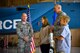 The Gen. Lew Allen Award sits in front of an F-15 Eagle fighter jet during a ceremony at Nellis Air Force Base, Nevada, May 2, 2018. The award recognizes the outstanding performances of Air Force personnel involved in aircraft sortie generation and mission execution. (U.S. Air Force photo by Airman 1st Class Andrew D. Sarver)