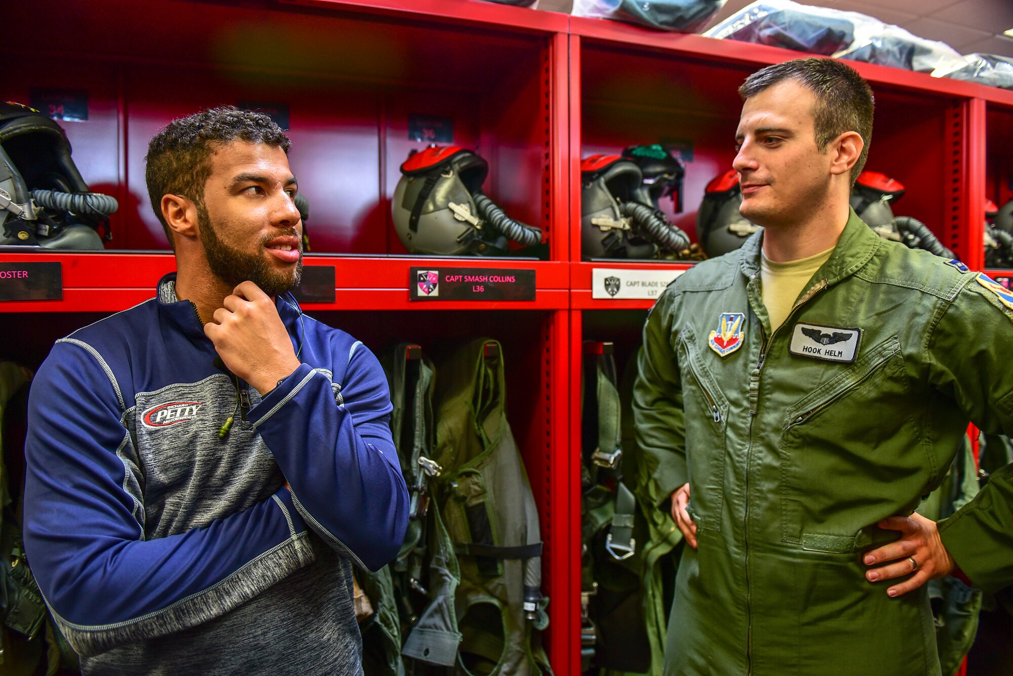 NASCAR driver visits Team Seymour