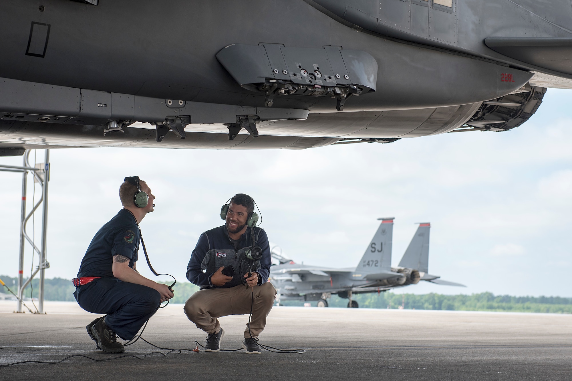 NASCAR driver visits Team Seymour