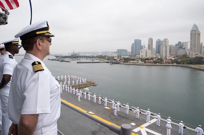 USS Bonhomme Richard arrives in San Diego, completes homeport shift