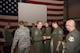 Maj. Gen. Ronald B. Miller, 10th Air Force Commander, congratulates members of the 920th Rescue Wing.