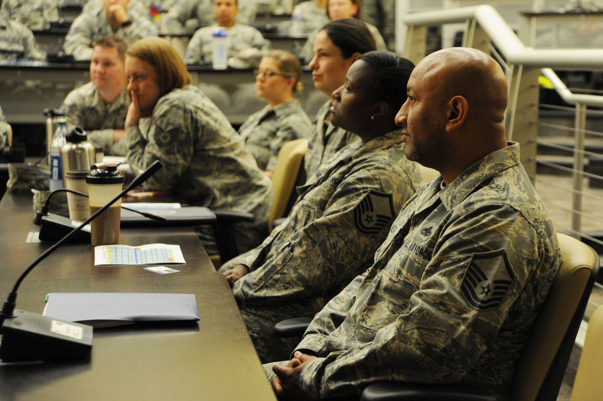 Leaders speak to 170 technical and master sergeants at the First Sergeant Symposium here May 7-11. Hosted by the Joint Base Andrews and Joint Base Anacostia-Bolling First Sergeant Council, the multi-day event featured leadership perspectives, panels and presentations designed to instill critical thinking, familiarize attendees with various Air Force resources, and prepare the NCOs to lead Airmen.