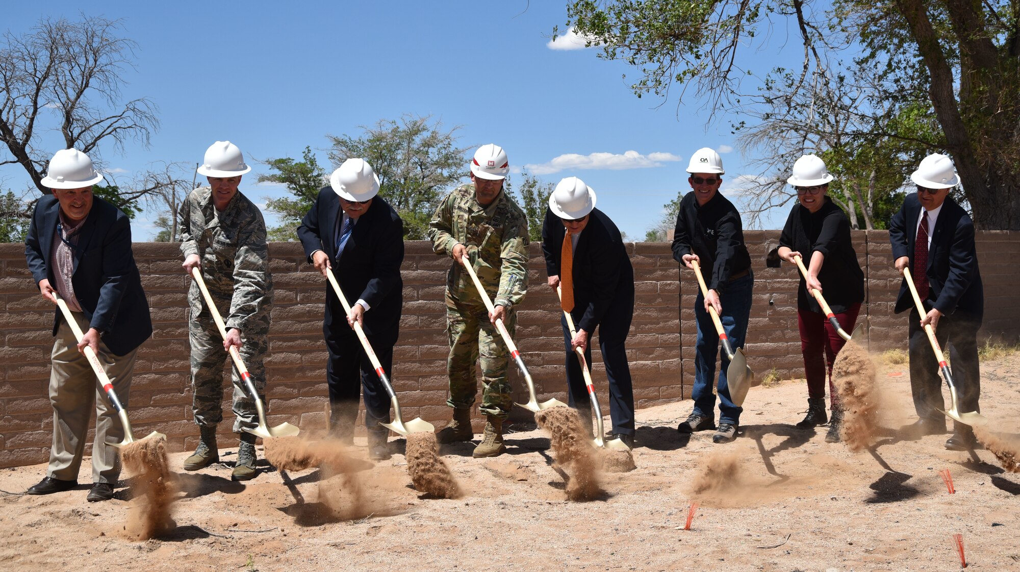 Kirtland leaders broke ground for the Navigation Technology Satellite Integration Laboratory, a $3.8 million state-of-the-art research facility that will allow the Air Force Research Laboratory to maintain vibrant in-house research capabilities. The 10,000 square foot facility is expected to be completed this fall.