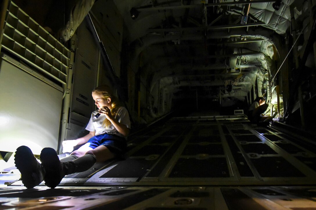 Airmen from the 71st Aircraft Maintenance Unit (AMU) clean the ramp of an HC-130J Combat King II, May 8, 2018, at Moody Air Force Base, Ga. Upon return from a deployment or every 180 days, HC-130’s are thoroughly cleaned and inspected as part of routine upkeep and to ensure its respective components are in working condition. (U.S. Air Force photo by Airman 1st Class Eugene Oliver)