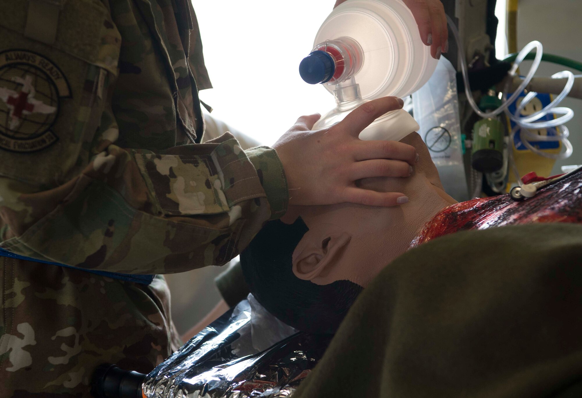 Ramstein airmen respond to real medical emergency during basewide