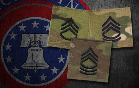 SSG, SFC, MSG Ranks with USAREC Logo