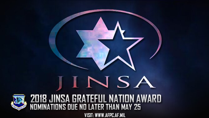 2018 JINSA Grateful Nation award; nominations due no later than May 25