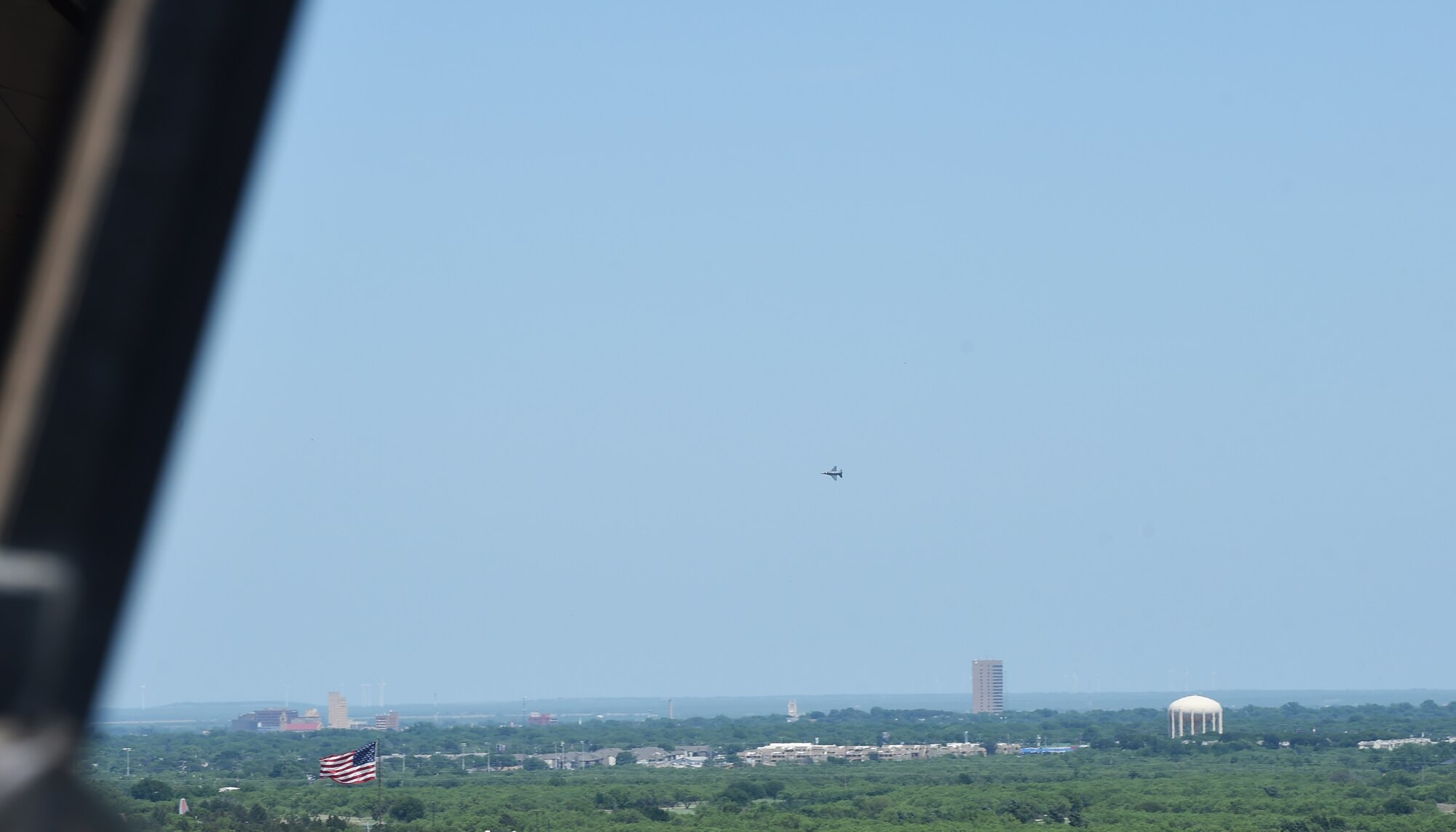 An Air Combat Command F-16 Viper Demonstration Team performs precision aerial maneuvers to showcase the unique capabilities of the F-16 Fighting Falcon at the Dyess Big Country Air and Space Expo at Dyess Air Force Base, Texas, May 12, 2018. The F-16 can withstand up to nine G’s – nine times the force of gravity – which exceeds the capability of other current fighter aircraft. (U.S. Air Force photo by Senior Airman Shannon Hall)