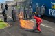 423rd Security Forces Airmen participate in a mock riot with members of the Police Support Unit, at RAF Alconbury, United Kingdom, May 2, 2018. The joint training taught riot control, crowd dispersion, movement techniques and urban tactics. (U.S. Air Force photo by Senior Airman Chase Sousa)
