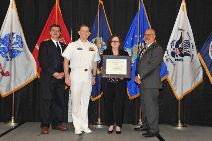 The Code 104 Command Cyber Readiness Inspection (CCRI)Team received the Award of Merit for Group Achievement at the annual awards ceremony held Apr. 26 at the Fredericksburg Expo and Conference Center.