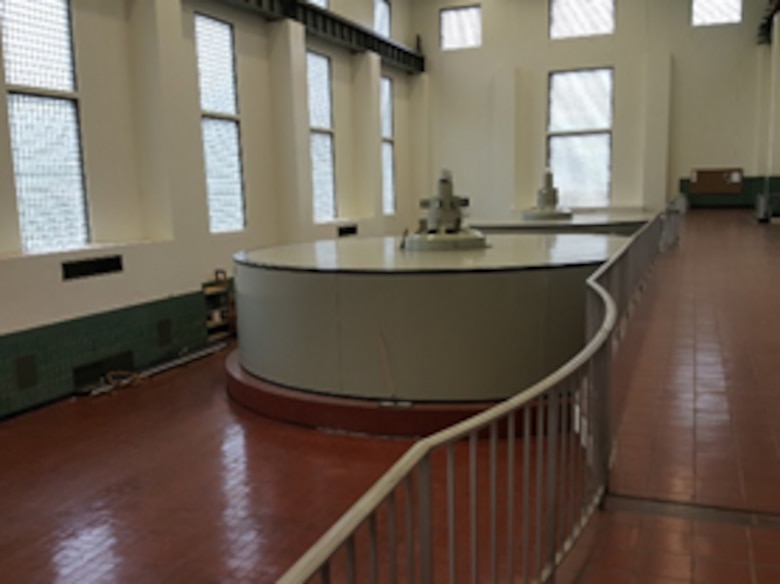 Photos of the inside of the Lake Allatoona Powerhouse