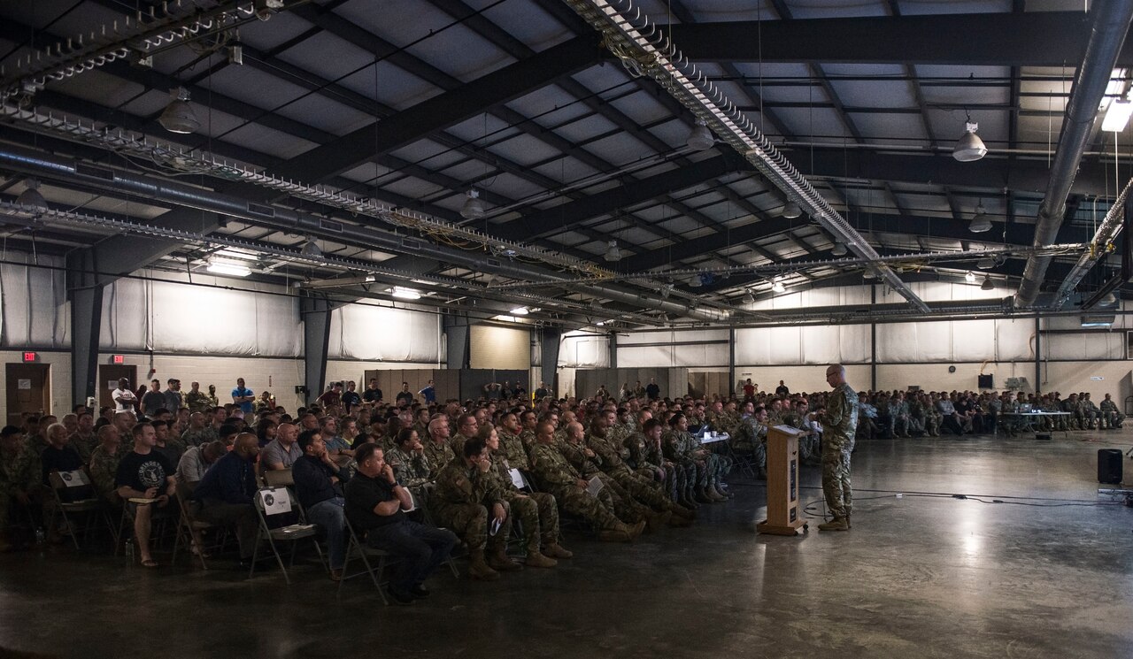 About 800 cyber warriors gathered to participate in the Cyber Shield 2018 cybersecurity exercise at Camp Atterbury Ind.