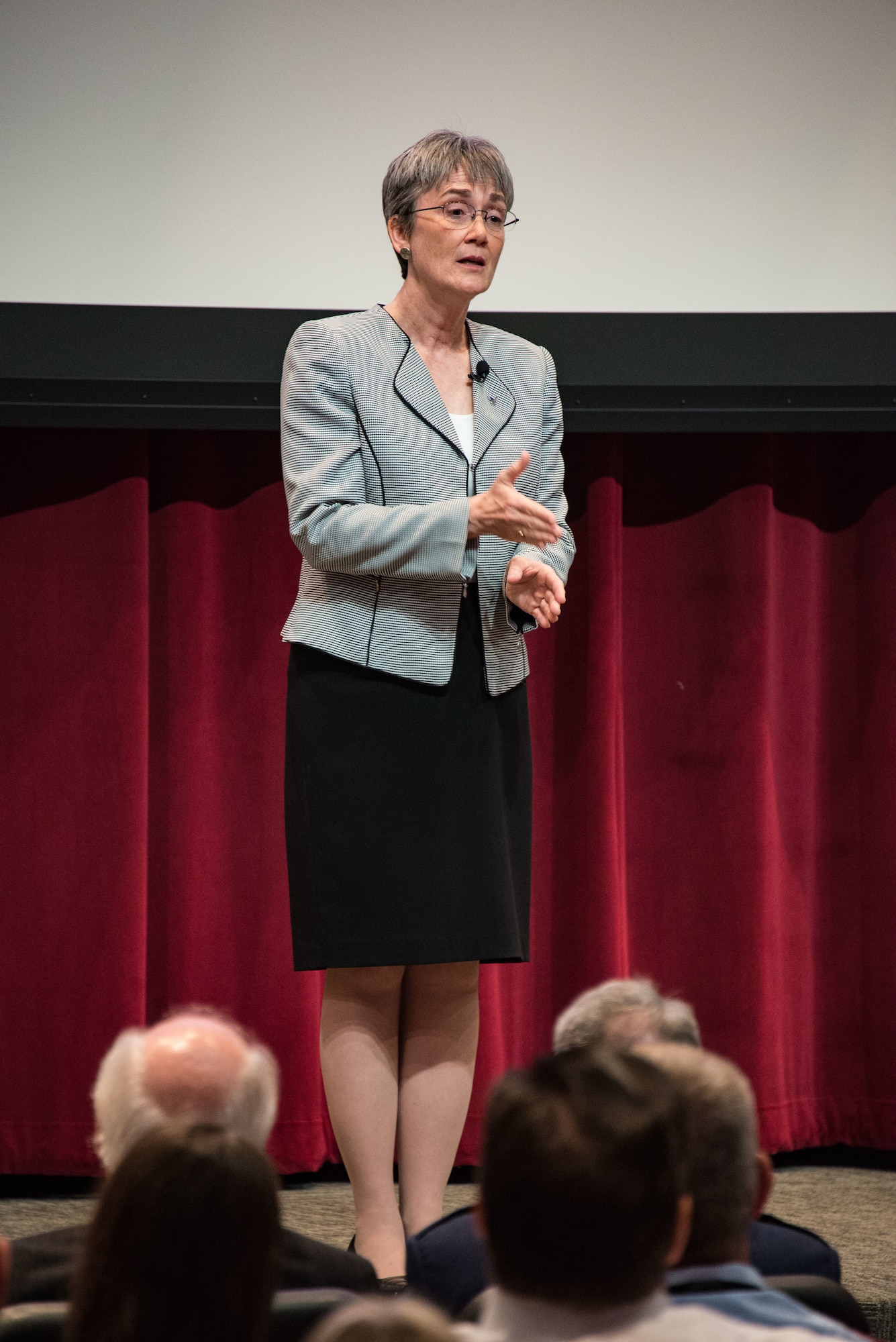 Secretary of the Air Force Heather Wilson addresses the participants of the 65th NSF.