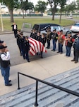 Members of the Fort Sam Houston Honor Guard  carry the casket of Army Maj. Donald G. Carr into the Gift Chapel at Joint Base San Antonio-Fort Sam Houston May 11. The Special Forces officer was lost while on a forward air controller mission July 6, 1971. Carr's remains were found in 2014 and verified in 2016. He was buried at Fort Sam Houston National Cemetery with full honors.