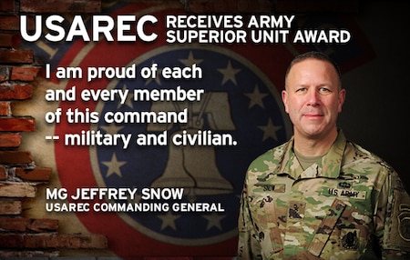 USAREC receives Army Superior Unit Award