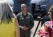 Lt. Col. Jeff Ragusa, 53rd Weather Reconnaissance Squadron pilot, talks about the Hurricane Hunter mission during a media interview May 8, 2018. The 53rd WRS, an Air Force Reserve unit in the 403rd Wing at Keesler Air Force Base, Mississippi, took part in the 2018 NOAA Gulf Coast Hurricane Awareness Tour May 7-11, 2018. This is the fourth year the Hurricane Hunters participated in all five stops of the awareness and preparedness event, which was in conjunction with National Hurricane Preparedness Week. (U.S. Air Force photo/Maj. Marnee A.C. Losurdo)