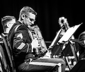 SGT Thomas Borgerding on accordion