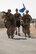 Airmen with the 332nd Air Expeditionary Wing participate in the 24-hour Fallen Defender Ruck March, which was held in honor of Police Week May 11, 2018, at an undisclosed location in Southwest Asia.