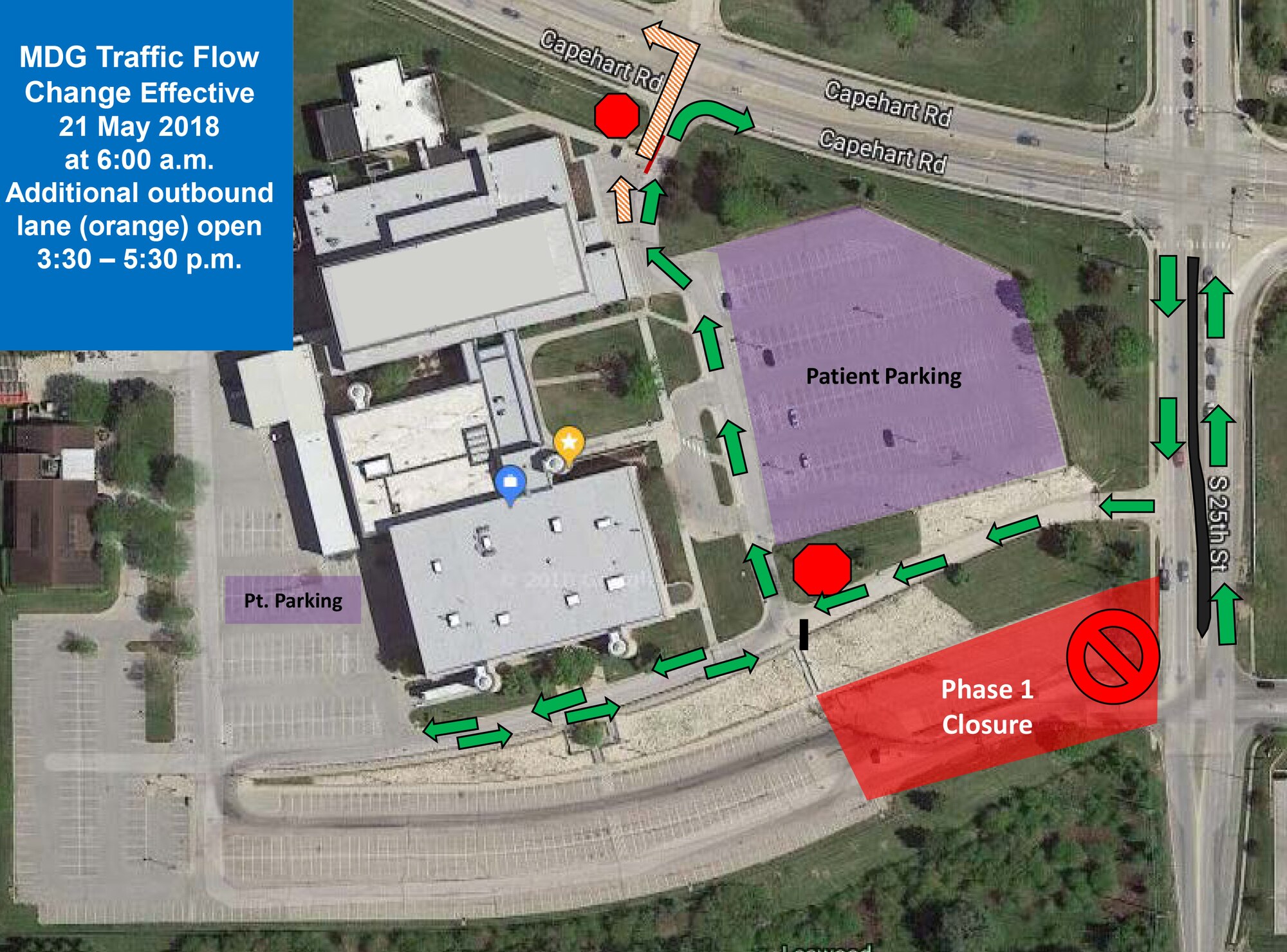 Ehrling Bergquist Clinic parking lot repairs scheduled to begin May 21