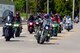 Riders return from an optional 38-mile group ride as part of Wright-Patterson Air Force Base's Motorcycle Safey Day 2018 May 11.