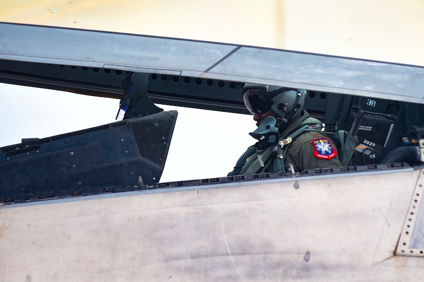 Porte-clés F-22 Raptor - Pilot's station airfield