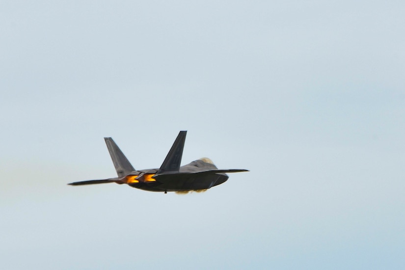 Air Combat Command's F-22 Raptor Demonstration Team performed for spectators during Tampa Bay AirFest 2018 at MacDill Air Force Base, Fla., May 12-13, 2018.