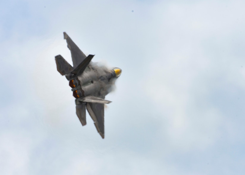 Air Combat Command's F-22 Raptor Demonstration Team performed for spectators during Tampa Bay AirFest 2018 at MacDill Air Force Base, Fla., May 12-13, 2018.