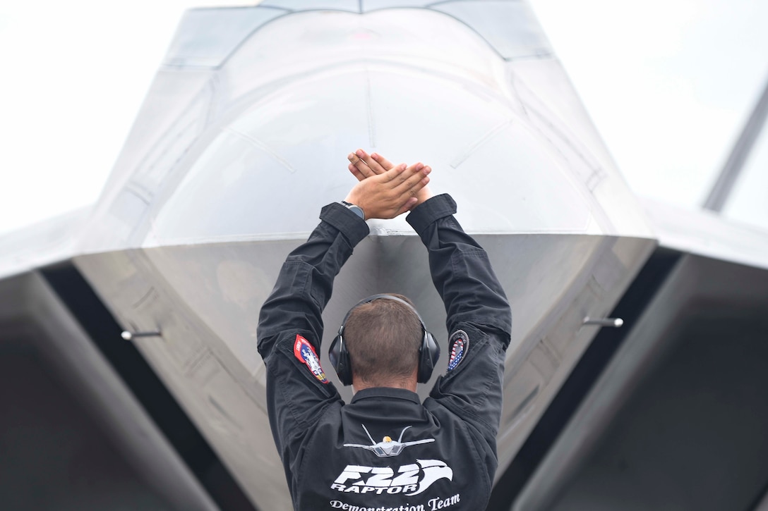 Air Combat Command's F-22 Raptor Demonstration Team performed for spectators during Tampa Bay AirFest 2018 at MacDill Air Force Base, Fla., May 12-13, 2018.