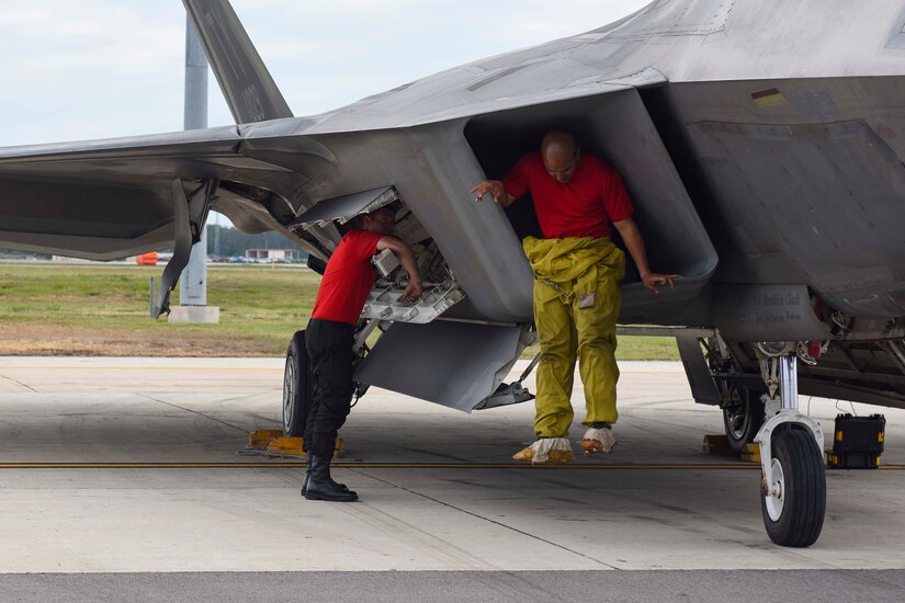 Air Combat Command's F-22 Raptor Demonstration Team performed for spectators during Tampa Bay AirFest 2018 at MacDill Air Force Base, Fla., May 12-13, 2018.