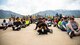 Simulated casaulties sit on the flight line during an major accident response exercise May 9, 2018, at Hill Air Force Base, Utah. The emergency response exercise was held in preparation for the Warriors Over the Wasatch Air and Space Show June 23-24. (U.S. Air Force photo by R. Nial Bradshaw)