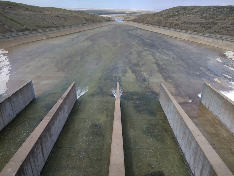 Fort Peck Spillway at Fort Peck Dam Montana