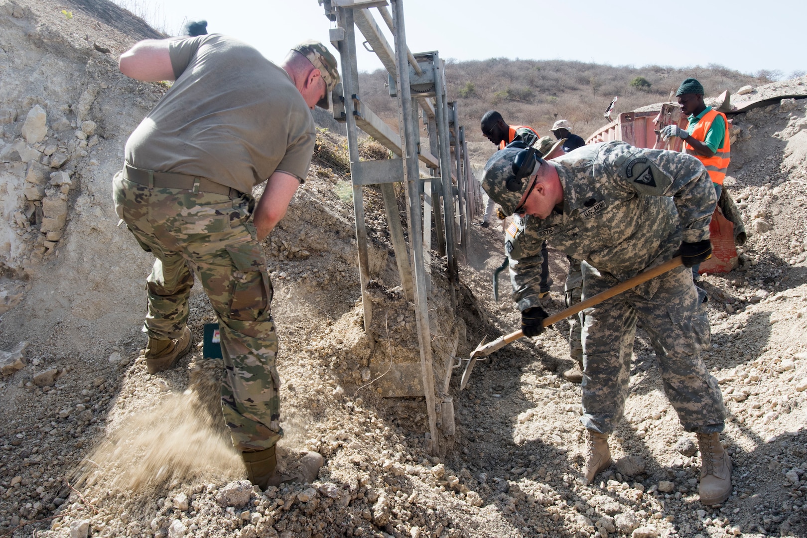 The Vermont National Guard and Senegalese Armed Forces engineers are renovating the firing range through their State Partnership Program relationship.