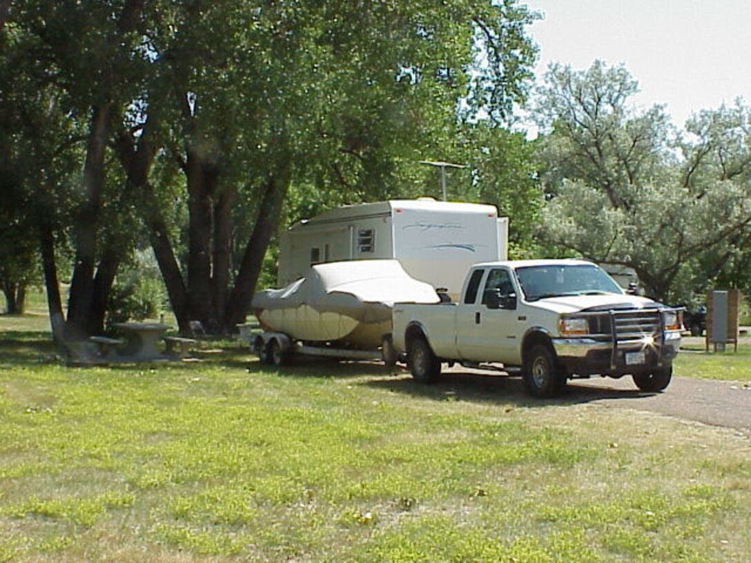 Downstream campground camper areas