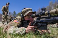 Soldiers with C Troop, 1-172nd CAV, and Charlie Troop, 3rd Squadron, 71st Cavalry Regiment, 10th MTN DIV, trained in preparation for the Army sniper course.