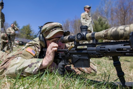 Soldiers with C Troop, 1-172nd CAV, and Charlie Troop, 3rd Squadron, 71st Cavalry Regiment, 10th MTN DIV, trained in preparation for the Army sniper course.