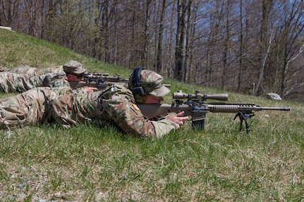 Soldiers with C Troop, 1-172nd CAV, and Charlie Troop, 3rd Squadron, 71st Cavalry Regiment, 10th MTN DIV, trained in preparation for the Army sniper course.