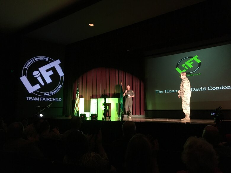 Col. Matthew Fritz, Air Mobility Command Acquisition Requirements Division chief and prior 92nd Air Refueling Wing vice commander, and Capt. Brandon Scott, 92nd ARW executive officer, were chosen as 2017 PACE award recipients for their outstanding leadership and dedication to their team during the LIFT summit. (Courtesy Photo