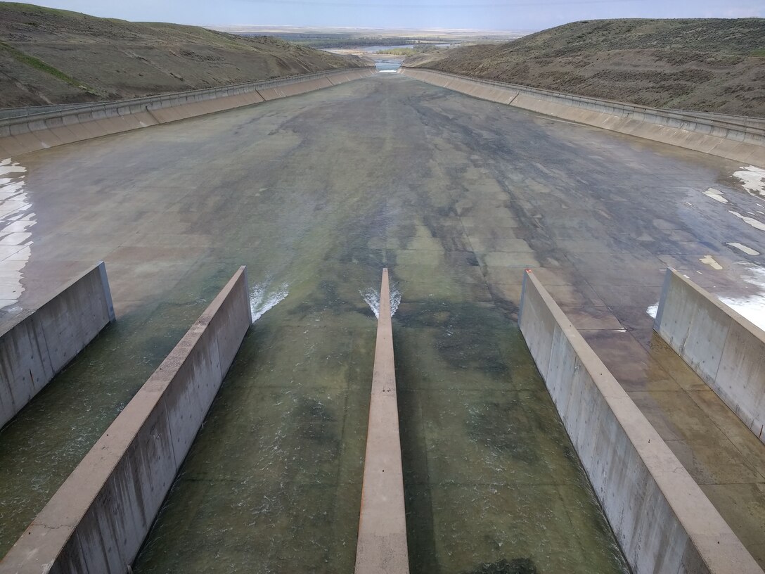 Fort Peck Spillway at Fort Peck Dam Montana