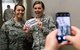 Citizen Airmen, with the 932nd Airlift Wing, use social media and hashtags to proclaim their support to prevent sexual assault during Sexual Assault and Response (SAPR) training, May 5, 2018, Scott Air Force Base, Illinois.  (U.S. Air Force photo by Master Sgt. Christopher Parr)