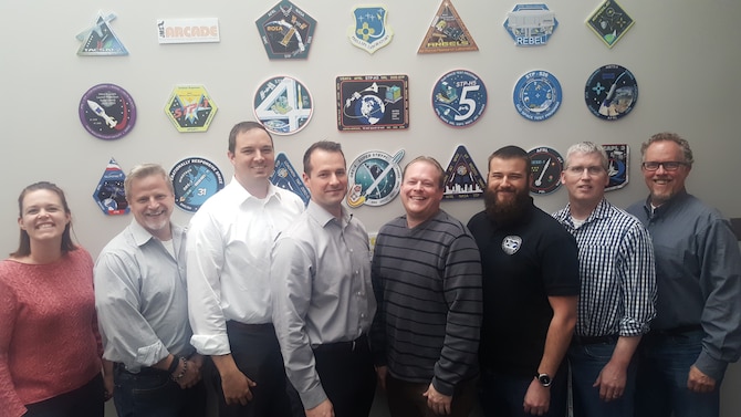 Members of the Air Force Research Laboratory Space Vehicles Directorate’s Roll-Out Solar Array team was a Team Stellar Award winner at the 2018 Rotary National Award for Space Achievement.