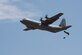 A U.S. Humvee rigged to parachutes floats to the ground during an exercise Stolen Cerberus V training mission over Megara Drop Zone, Greece, May 15, 2018. Hellenic riggers worked with U.S. Air Force joint airdrop inspectors to get the Humvee properly rigged to drop. (U.S. Air Force photo by Senior Airman Devin M. Rumbaugh)